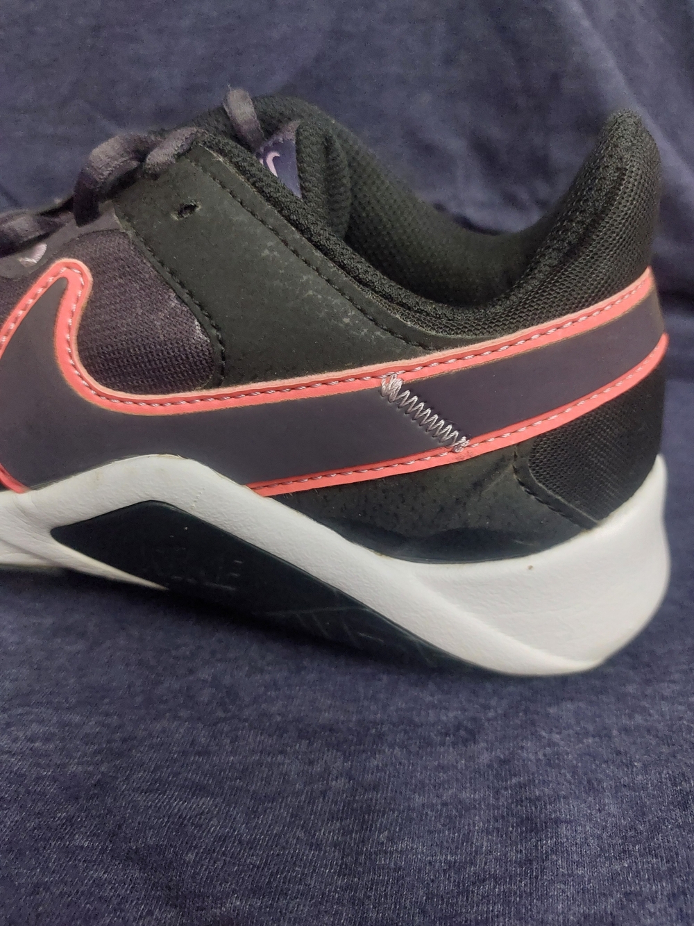 Nike Vapor Women's Black/Purple Running Sneakers with Pink Accents Sz 8.5 - Picture 11 of 13